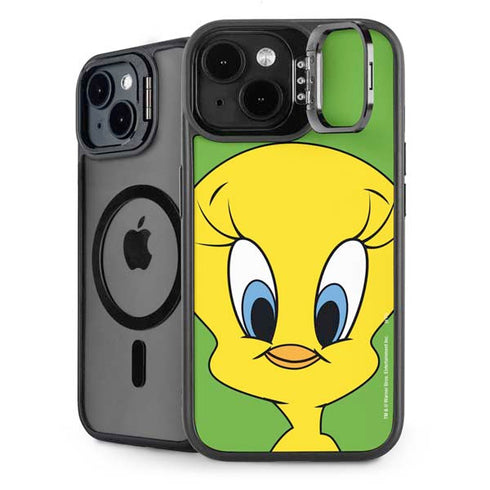Looney Tunes Tweety Bird Zoomed In iPhone 14 Kickstand Case