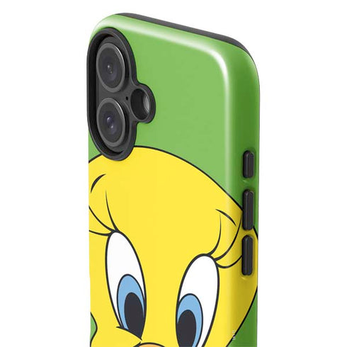 Looney Tunes Tweety Bird Zoomed In iPhone 16 Impact Case