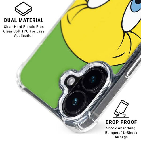 Looney Tunes Tweety Bird Zoomed In iPhone 16 MagSafe Case