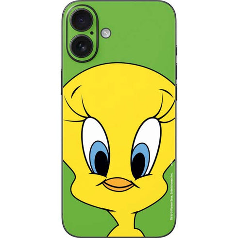 Looney Tunes Tweety Bird Zoomed In iPhone 16 Plus Skin