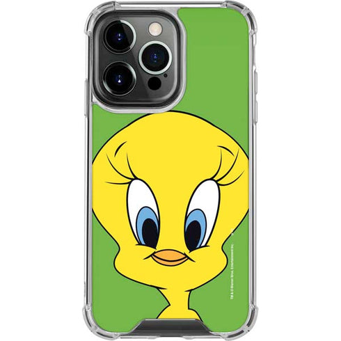 Looney Tunes Tweety Bird Zoomed In iPhone 16 Pro Clear Case
