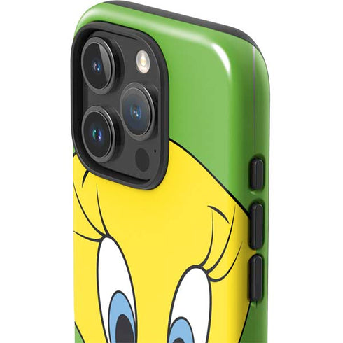 Looney Tunes Tweety Bird Zoomed In iPhone 16 Pro Impact Case