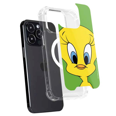 Looney Tunes Tweety Bird Zoomed In iPhone 16 Pro Max MagSafe Case