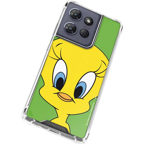 Looney Tunes Tweety Bird Zoomed In Moto G 5G (2025) Clear Case