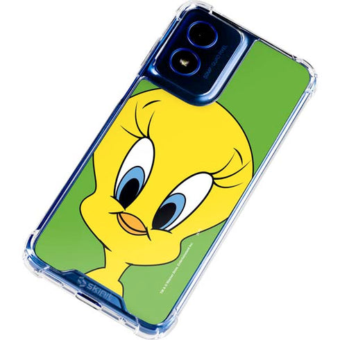 Looney Tunes Tweety Bird Zoomed In Moto G Play 4G (2024) Clear Case