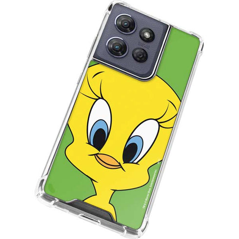 Looney Tunes Tweety Bird Zoomed In Moto G Play 5G (2025) Clear Case