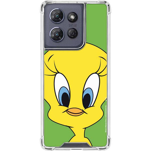 Looney Tunes Tweety Bird Zoomed In Moto G Power 5G (2025) Clear Case