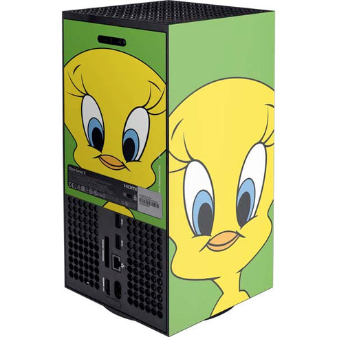 Looney Tunes Tweety Bird Zoomed In XBox Series X Digital Edition Console Skin