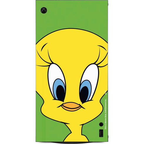 Looney Tunes Tweety Bird Zoomed In XBox Series X Digital Edition Console Skin