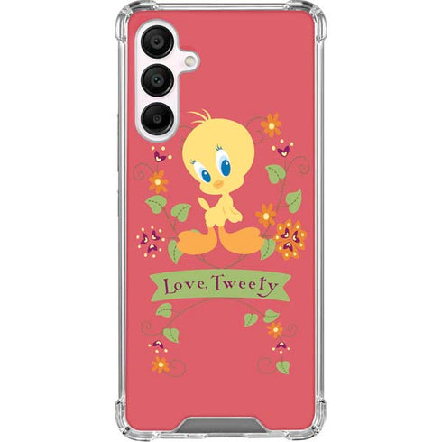 Looney Tunes Tweety Embroidered Galaxy A16 5G Clear Case