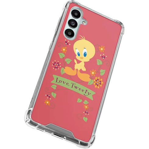 Looney Tunes Tweety Embroidered Galaxy A16 5G Clear Case