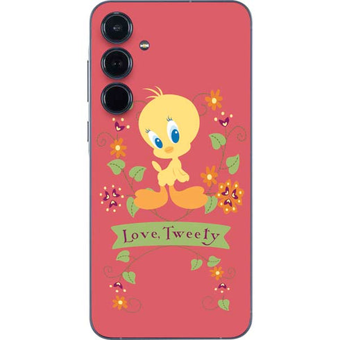 Looney Tunes Tweety Embroidered Galaxy A55 5G Skin