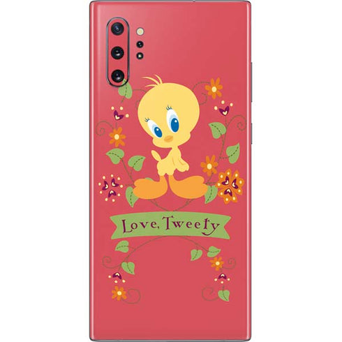 Looney Tunes Tweety Embroidered Galaxy Note 10 Plus Skin