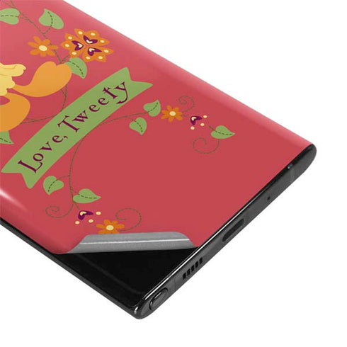 Looney Tunes Tweety Embroidered Galaxy Note 10 Plus Skin
