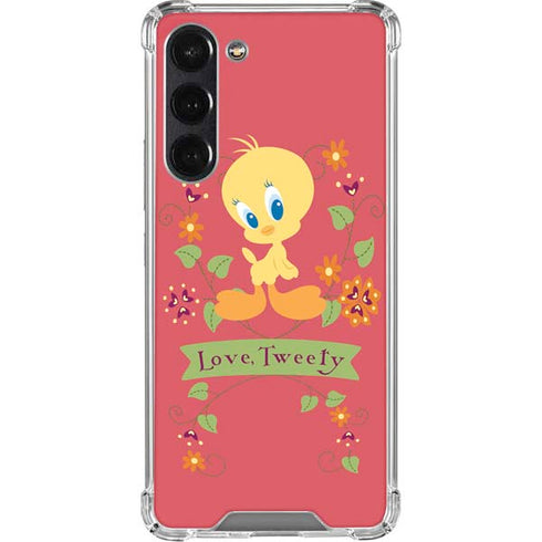 Looney Tunes Tweety Embroidered Galaxy S24 FE Clear Case