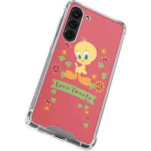 Looney Tunes Tweety Embroidered Galaxy S24 FE Clear Case