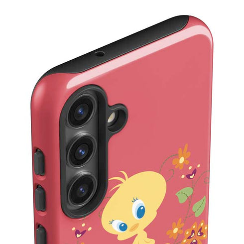 Looney Tunes Tweety Embroidered Galaxy S25 Plus Impact Case