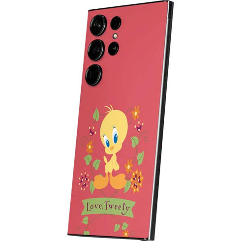 Looney Tunes Tweety Embroidered Galaxy S25 Ultra Skin