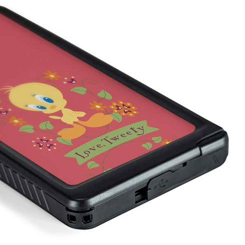 Looney Tunes Tweety Embroidered Galaxy S24 Ultra Waterproof Case