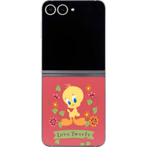 Looney Tunes Tweety Embroidered Galaxy Z Flip6 Skin