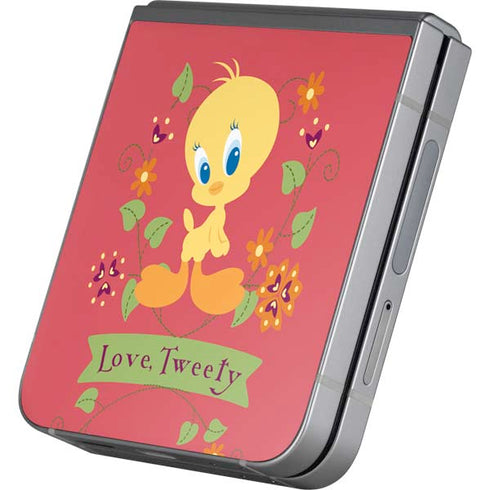 Looney Tunes Tweety Embroidered Galaxy Z Flip6 Skin