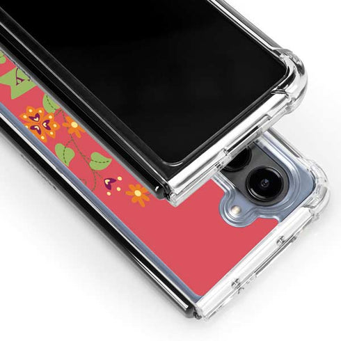 Looney Tunes Tweety Embroidered Galaxy Z Fold5 5G Clear Case