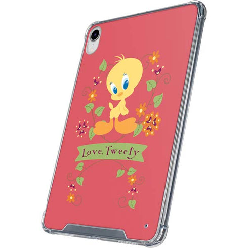 Looney Tunes Tweety Embroidered iPad 11th Gen (2025) Clear Case