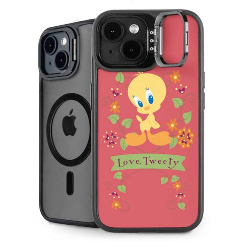 Looney Tunes Tweety Embroidered iPhone 14 Plus Kickstand Case
