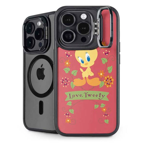 Looney Tunes Tweety Embroidered iPhone 14 Pro Max Kickstand Case