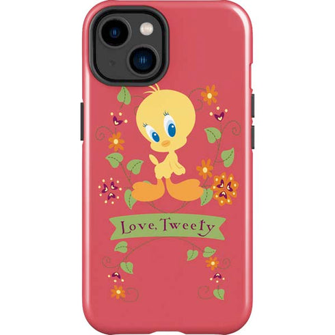 Looney Tunes Tweety Embroidered iPhone 15 Impact Case