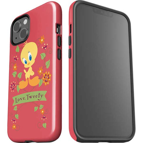 Looney Tunes Tweety Embroidered iPhone 15 Impact Case