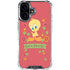 Looney Tunes Tweety Embroidered iPhone 16 Plus Clear Case