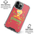Looney Tunes Tweety Embroidered iPhone 16 Pro Max Clear Case