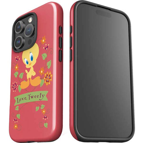 Looney Tunes Tweety Embroidered iPhone 16 Pro Max Impact Case