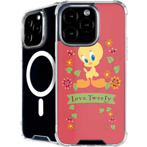 Looney Tunes Tweety Embroidered iPhone 16 Pro Max MagSafe Case