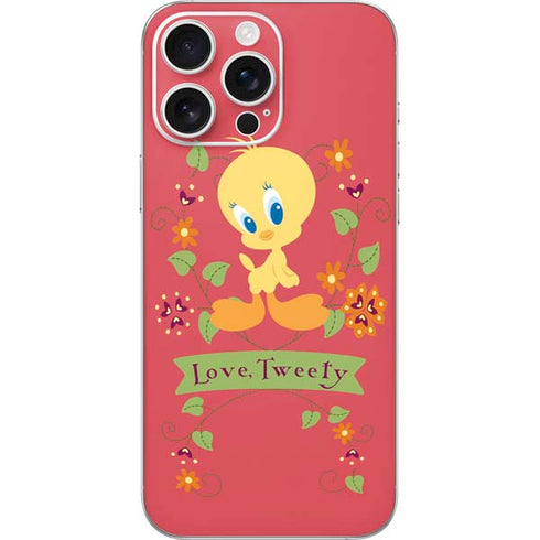 Looney Tunes Tweety Embroidered iPhone 16 Pro Max Skin