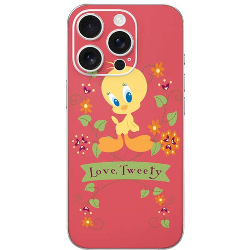 Looney Tunes Tweety Embroidered iPhone 16 Pro Skin