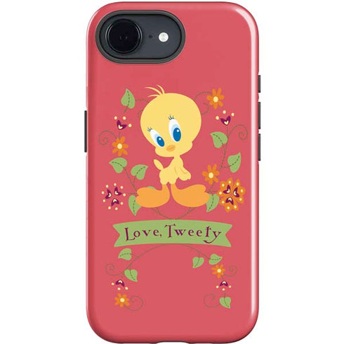 Looney Tunes Tweety Embroidered iPhone 16e Impact Case