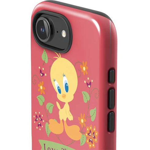 Looney Tunes Tweety Embroidered iPhone 16e Impact Case