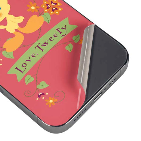 Looney Tunes Tweety Embroidered iPhone 16e Skin