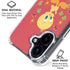 Looney Tunes Tweety Embroidered iPhone 17 Clear Case
