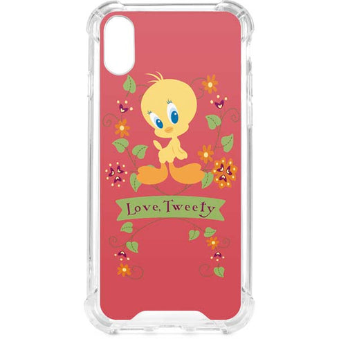 Looney Tunes Tweety Embroidered iPhone XS Clear Case