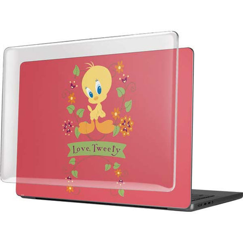 Looney Tunes Tweety Embroidered MacBook Pro 14in (2021-24) Case plus Skin