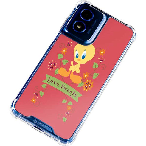 Looney Tunes Tweety Embroidered Moto G 5G (2024) Clear Case