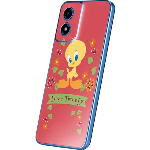 Looney Tunes Tweety Embroidered Moto G Play 4G (2024) Skin