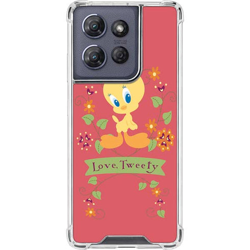Looney Tunes Tweety Embroidered Moto G Play 5G (2025) Clear Case