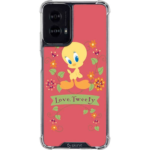 Looney Tunes Tweety Embroidered Moto G Power 5G (2024) Clear Case