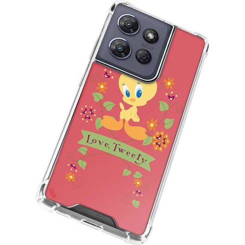 Looney Tunes Tweety Embroidered Moto G Power 5G (2025) Clear Case