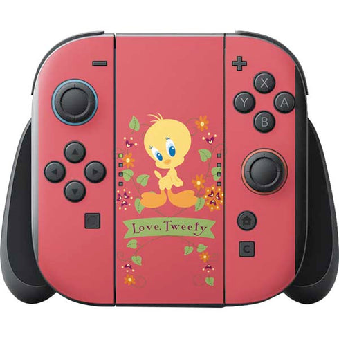 Looney Tunes Tweety Embroidered Nintendo Switch 2 (2025) with Joy-Con Skin