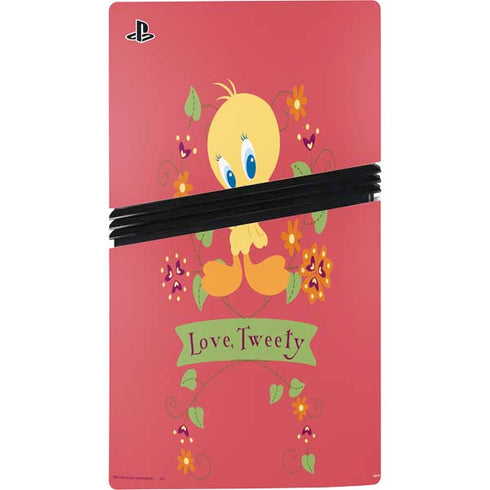 Looney Tunes Tweety Embroidered PS5 Pro Bundle Skin